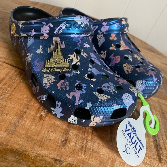 CROCS Shoes - 2023 Disney Parks 50th Anniversary Grand Finale Castle Clogs Crocs Mickey M7 W9